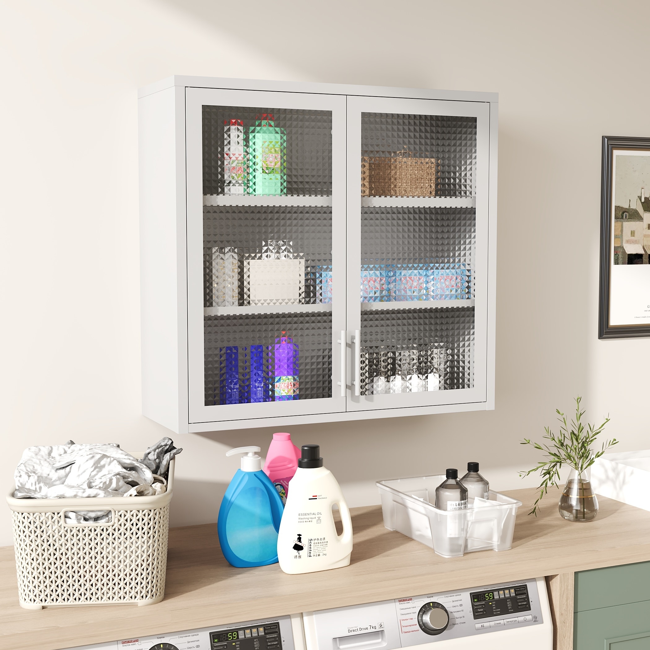 Wall mounted kitchen display cabinet 2025