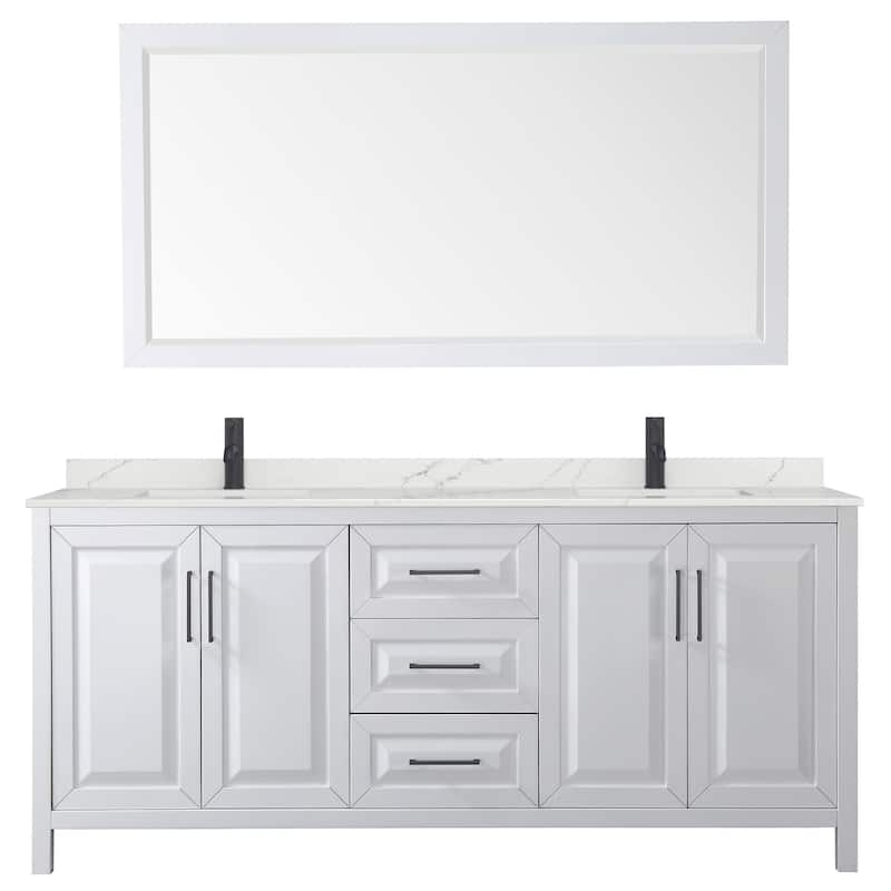 Wyndham Collection WCV252580D-QTZ-UNSM70 Daria 80" Free Standing