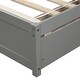 preview thumbnail 15 of 16, Twin size Platform Storage Bed with 2 Side Drawers & Vintage Headboard, Solid Wood Slats Support, Bedroom Furniture