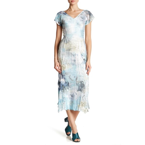 leith flutter sleeve midi dress