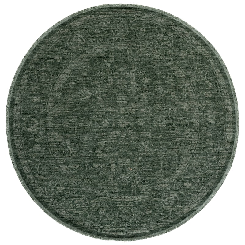 SAFAVIEH Vintage Overdye Ietie Rug - 6'7" Round - Green