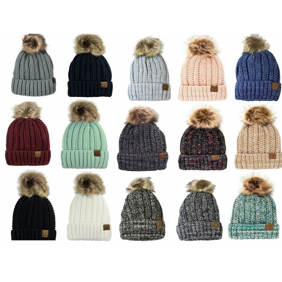 lined beanie women's
