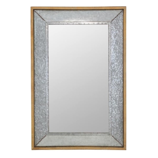 Aspire Home Accents 6176 Crosby 28 X 42 Rectangular Flat Aspire Home Accents 6176 Crosby 28 X 42 Rectangular Flat Metal And Wood Framed