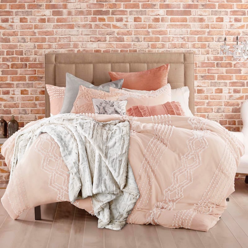 Porch & Den Narup Geometric 3-piece Cotton Comforter Set