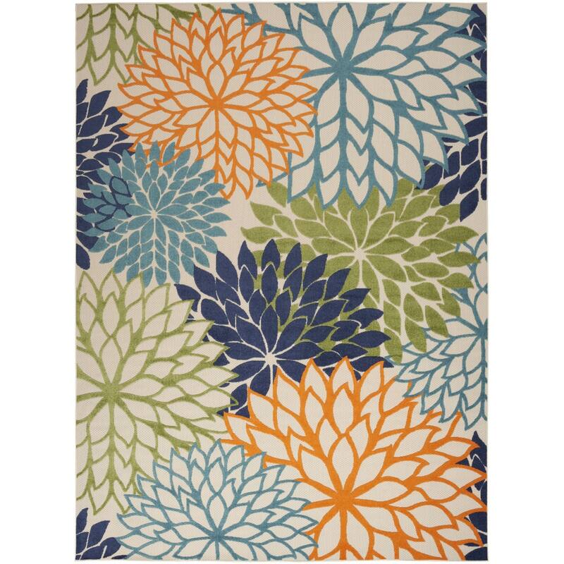 HomeRoots Contemporary Rectangle Outdoor Rug - 10' X 14'