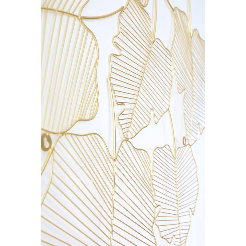 Modern Wall Decor Wrought Iron Maple Leaf Wall Decor, Suitable for Living Rooms, Kitchens, Bathrooms and Dressing Tables