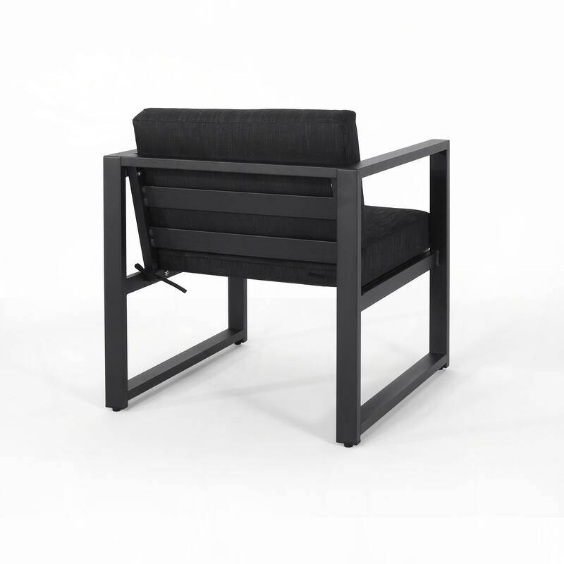 outdoor PATIO ALUMINUM CLUB CHAIR, SET OF 2