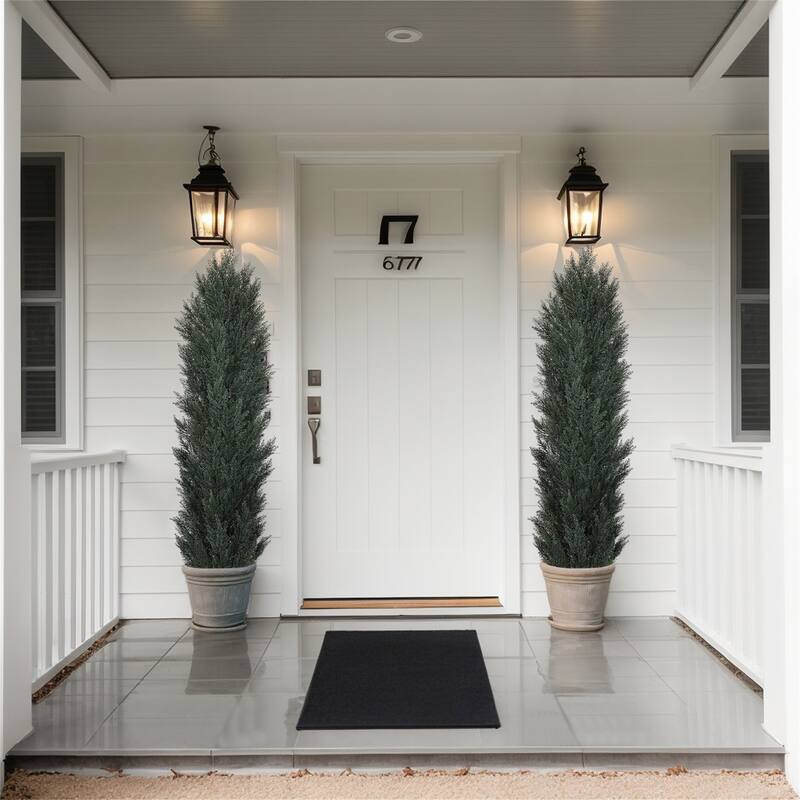 2-Pack 6FT Artificial Pine and Cypress Mix Trees