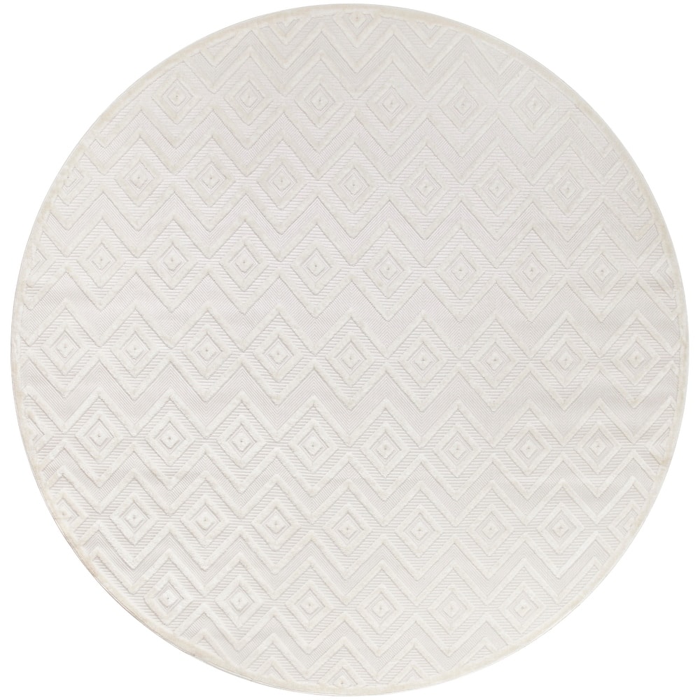 Nourison Versatile Indoor/Outdoor Geometric Flatweave Area Rug