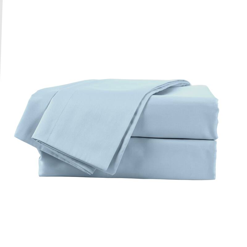 Martex Brrr Solid Sheet Set - Queen - Soft Blue