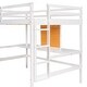 preview thumbnail 14 of 43, Impression Full size Loft Bed with Desk, Writing Board and 2 Drawers Cabinet, Sturdy construction & Unique design, White