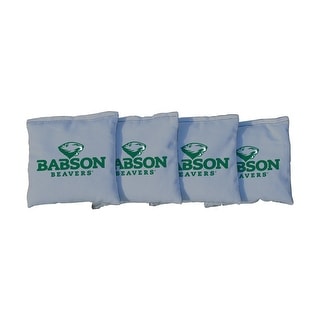 Babson Beavers Gray Cornhole Bags