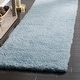preview thumbnail 19 of 41, SAFAVIEH Handmade Toronto Shag Orphee Polyester Rug 2'3" x 8' Runner - Light Blue - Runner