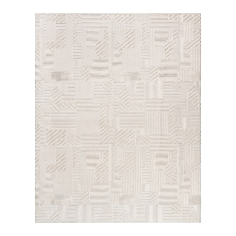 Gertmenian Arlo High Low Transitional Modern Gray Ivory Black Indoor Area Rug Collection