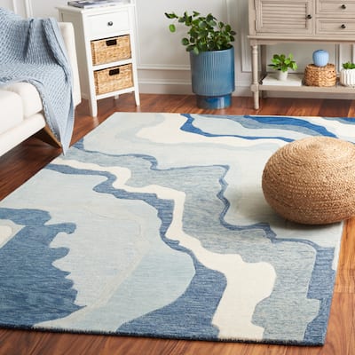 SAFAVIEH Handmade Rodeo Drive Noelia Mid-Century Modern Wool Rug