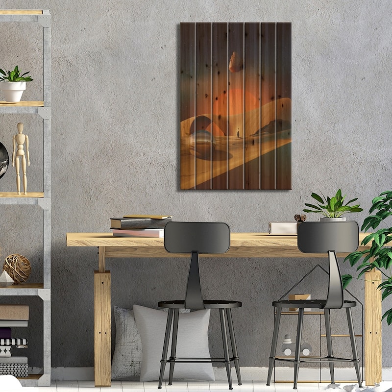 Air Print On Wood by Fran Rodriguez - Multi-Color