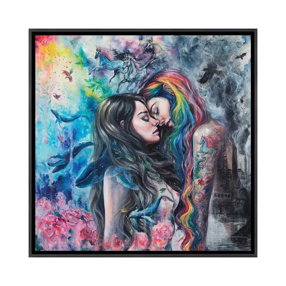 iCanvas "Colorful Me" by Tanya Shatseva Framed