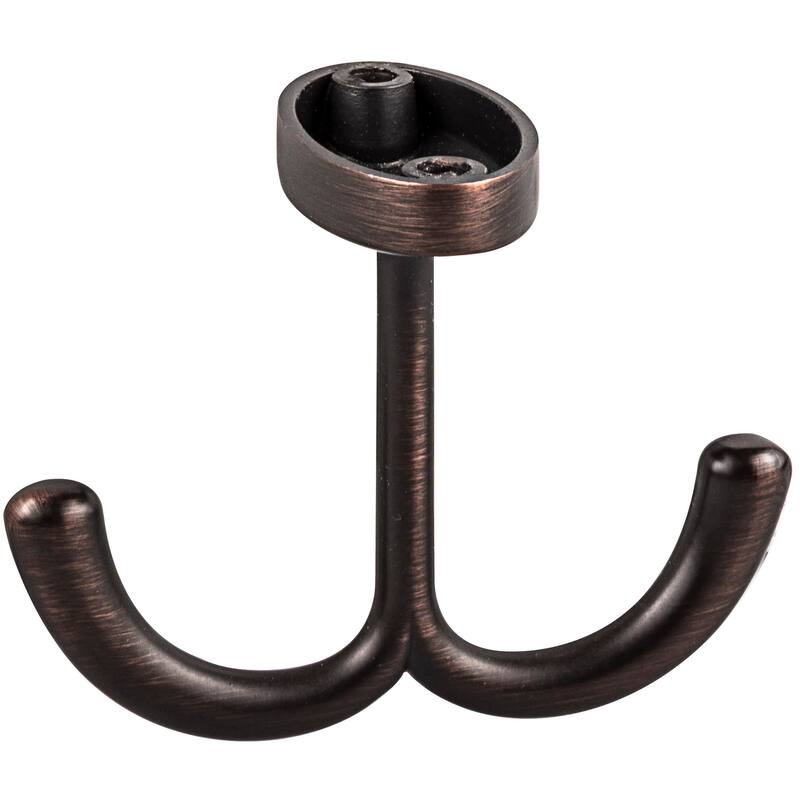 Elements Hooks Double Robe Hook - Brushed Oil Rubbed Bronze
