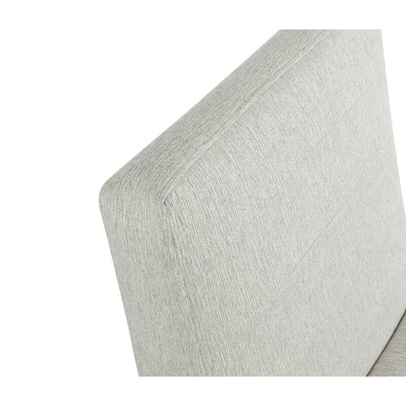 HomePop Channeled Upholstery Dining Chair on metal frame -Single Pack