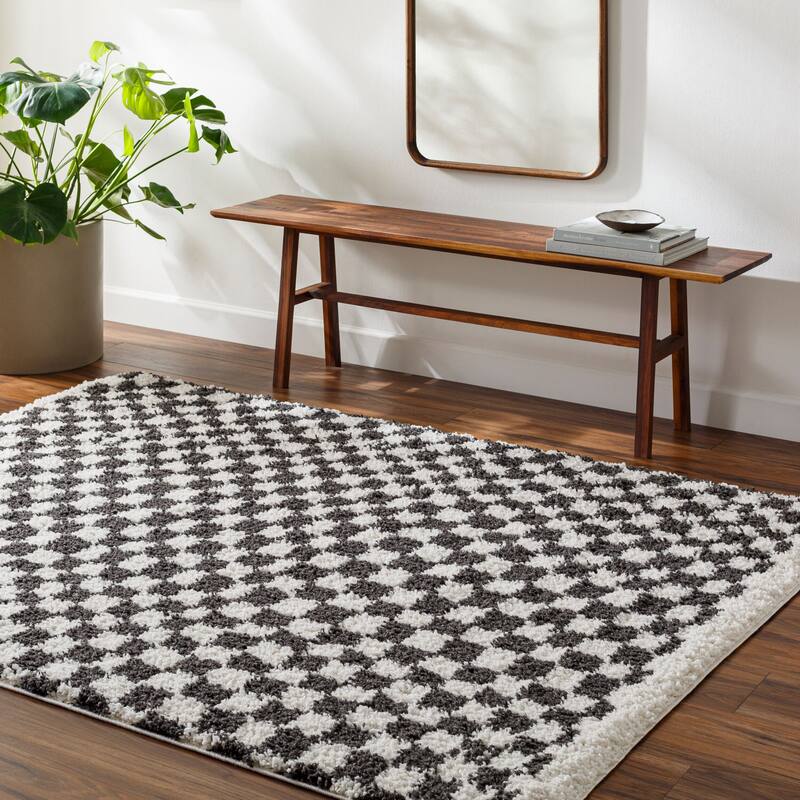 Livabliss Birmingham Transitional Area Rug - Black - 5' 3" x 7'