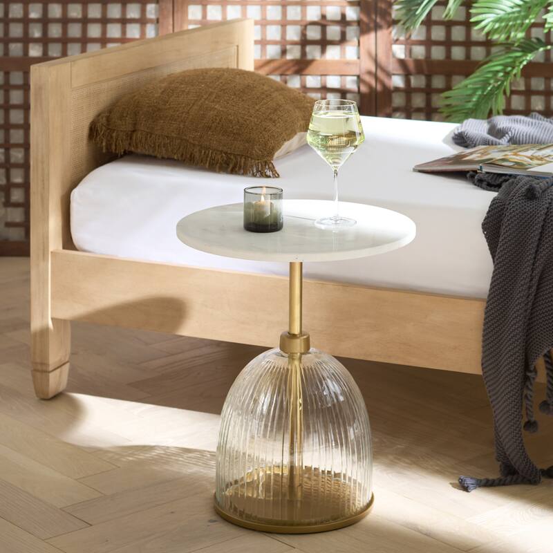 SAFAVIEH Home Kashi Side Table - 18"W x 18"D x 22"H