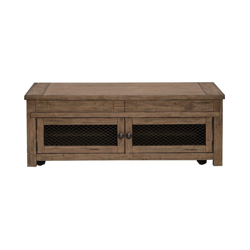 Pinebrook Ridge Weathered Toffee Lift Top Cocktail Table