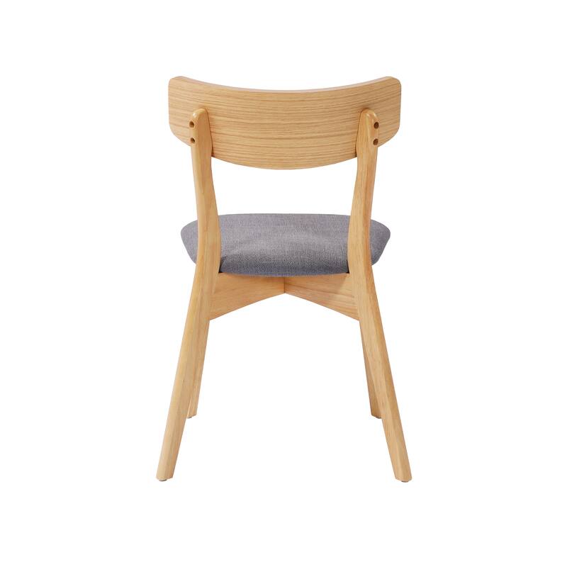 Christopher Knight Home - Thalorin Mid-Century Dining Table with Rubberwood Legs and Upholstered Chair Ensemble