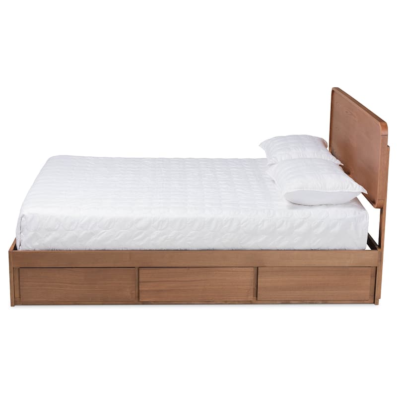 Eleni Modern and Contemporary Transitional 3-Drawer Storage Bed