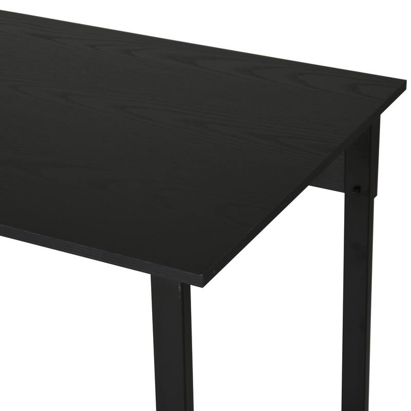 HOMCOM 88” Extra Long 2-Person Computer Desk w/ Bookshelf Combo Double Workstation Storage Unit Home Office