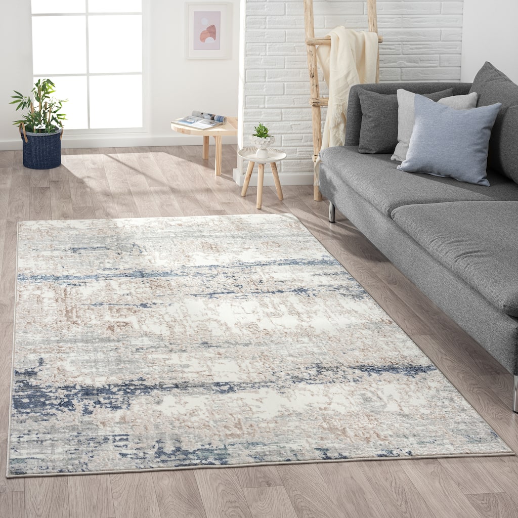 Sevita Modern Abstract Polyester Indoor Area Rug