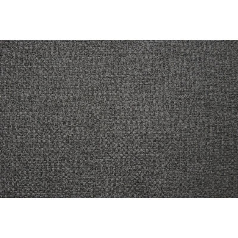 Rena 2pc Sofa and Loveseat Set, 2 Pillows, Dark Gray Burlap Fabric