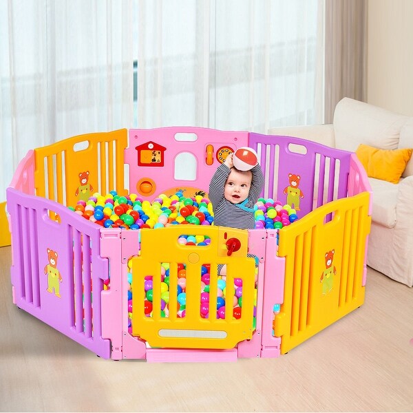 8 panel baby play yard