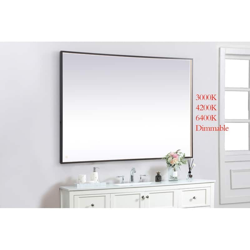 Indigo Home 42x60 inch LED mirror with adjustable color temperature