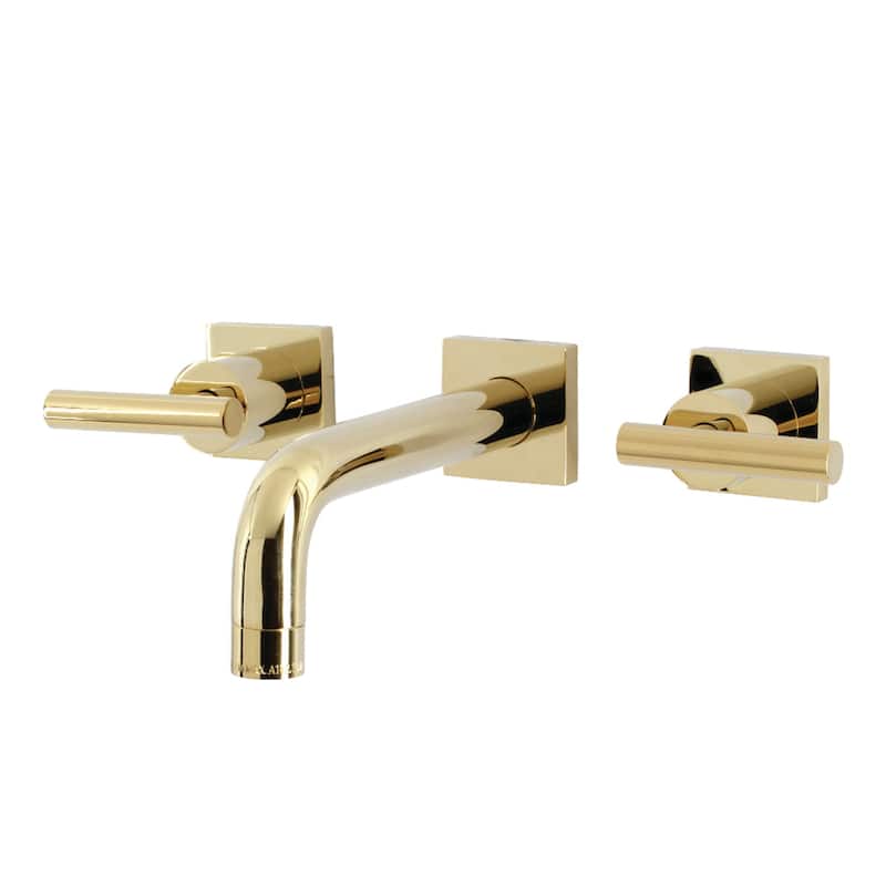 Manhattan Two-Handle 3-Hole Wall Mount Bathroom Faucet