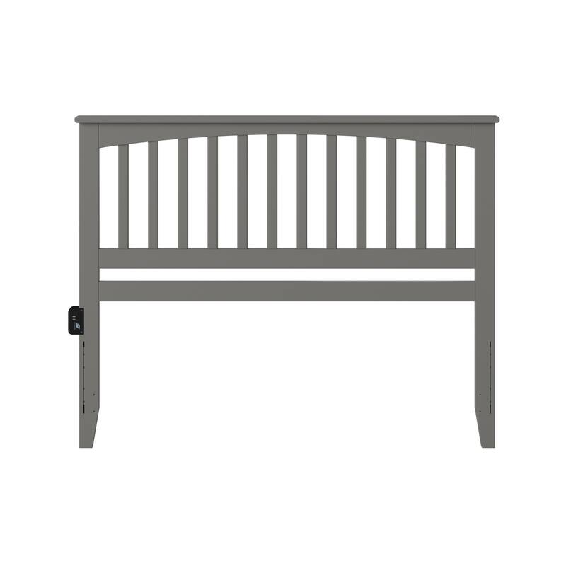 Mission Headboard with USB Charging Station