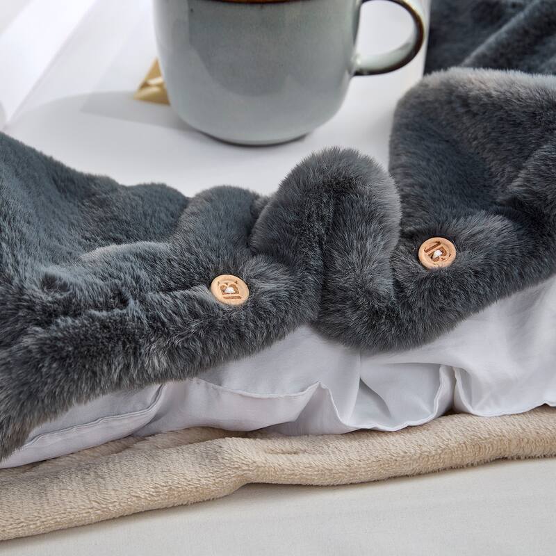 Plumpy Pudgy Portly Chunky Bunny - Coma Inducer® Comforter with Cover - Poppy Seed Birch