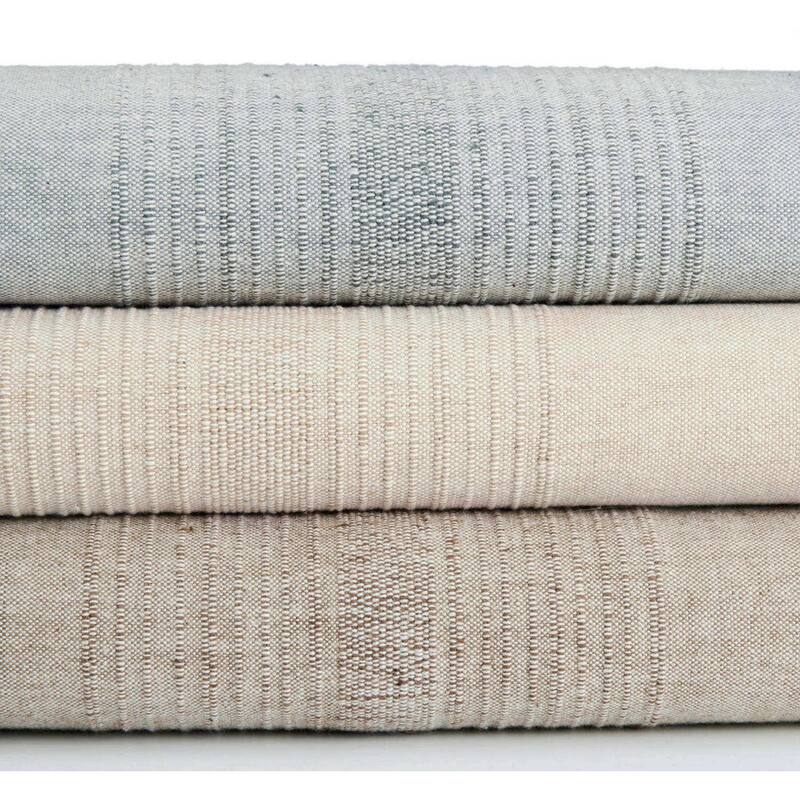 AURA 100% Cotton Textured Table Runner | Handmade | Upcycled | Fairtrade | Nature-Inspired | 14x72 inch - 72"x14"