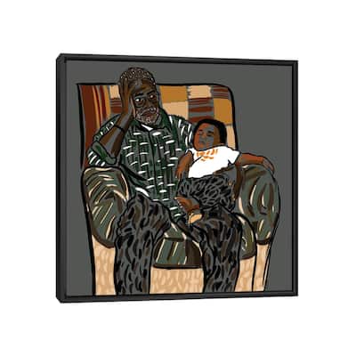 iCanvas "Poppop's Boy" by NoelleRx Framed
