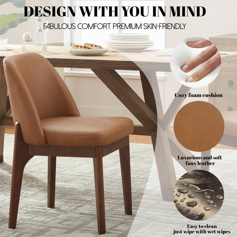 Set of 4 Solid Wood Dining Chair