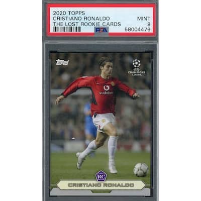 Cristiano Ronaldo 2020 Topps The Lost Rookie Soccer Card Graded PSA 9 - 8'6" x 11'6"