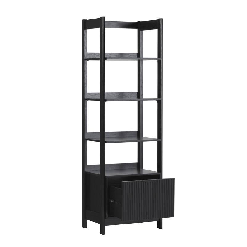 Middlebrook Designs 22" Narrow Bookshelf with Drawer