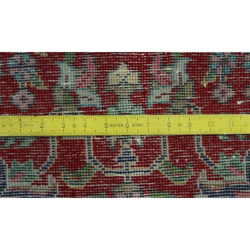 Semi Antique Morena Red/Ink Blue Rug - 4'8" x 6'6"