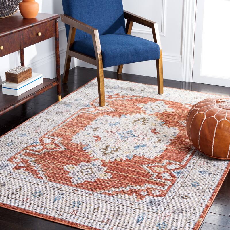 SAFAVIEH Sierra Edyth Oriental Rug - 5' x 8' - Ivory/Rust