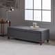 Gavin Tufted Fabric Storage Bench by Christopher Knight Home
