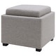 preview thumbnail 11 of 9, Cameron Square Fabric Storage Ottoman with Tray