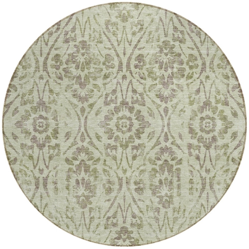 HomeRoots Floral Transitional Rectangle Outdoor Rug