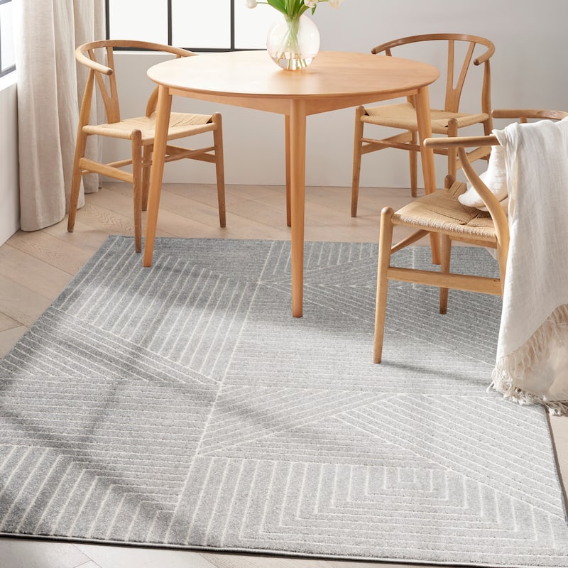 Calvin Klein Balance Abstract Geometric Linear Area Rug