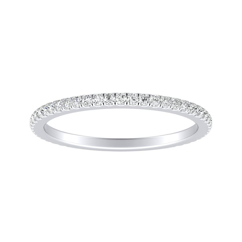 Auriya 1/5ctw Stackable Diamond Wedding Band 14k Gold