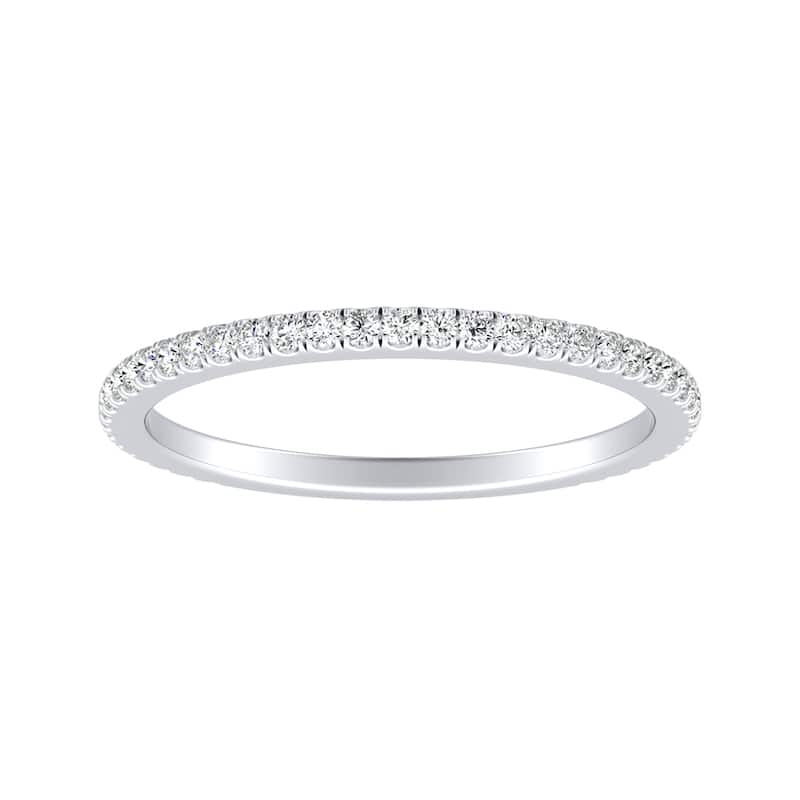 Auriya 1/5ctw Stackable Diamond Wedding Band 18k Gold
