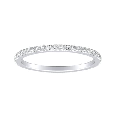 Auriya 1/5ctw Stackable Diamond Wedding Band 18k Gold